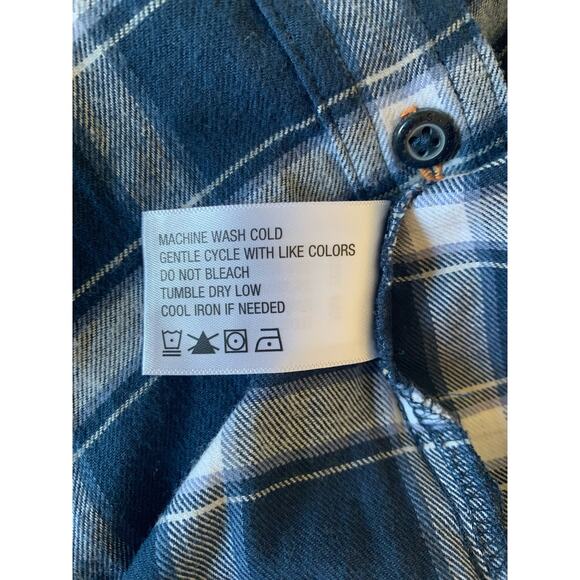 Orvis women’s plaid button up shirt blue medium - Picture 8 of 8